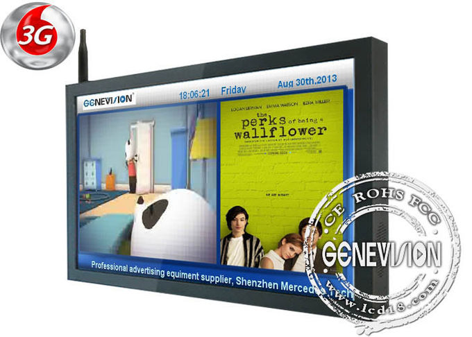 55inch Network Wifi Digital Signage, Memory Card Insert and Shockproof Wall Mount LCD Display