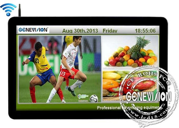 500Cd / M2 Brightness Lcd Wifi Digital Signage Screen 55 Inch Energy Saving 0