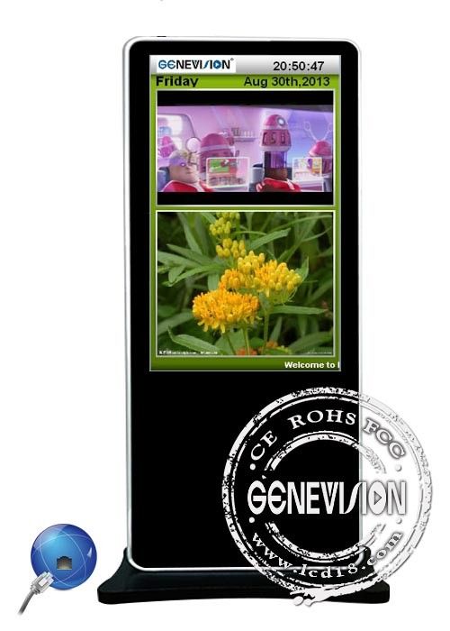 4G Module 700cd/m2 Digital Kiosk LCD Advertising Kiosk WIFI Android Digital Screen Kiosk