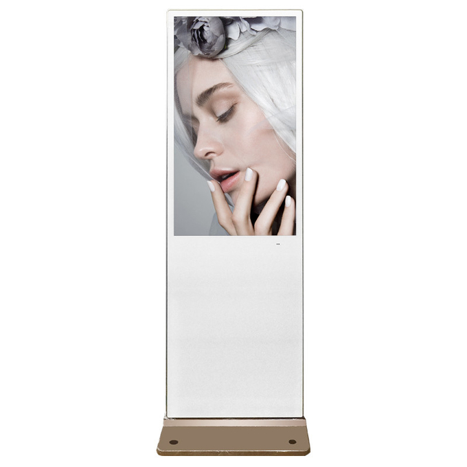 Stand Alone Floor Standing Digital Signage Advertising Screen 42'' Aluminum Profiles 0