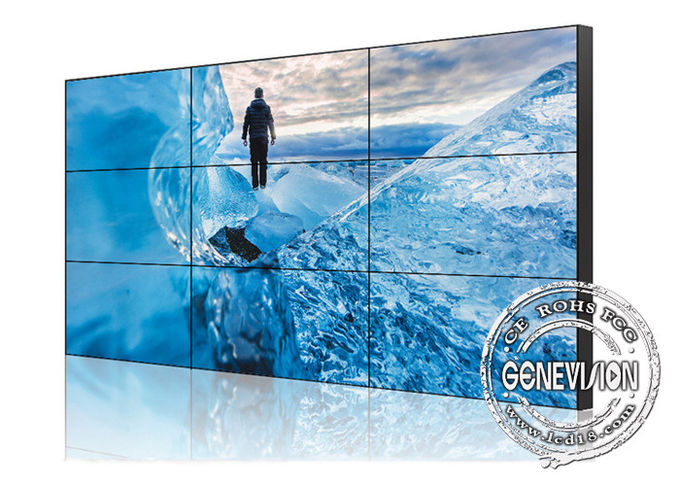 55 Inch Lcd Interactive Video Wall With Bezel 3.5MM Digital Signage Displays For Shopping Mall