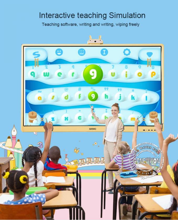 65 Inch Android Interactive LCD Touch Screen Whiteboard For Kindergarten 1
