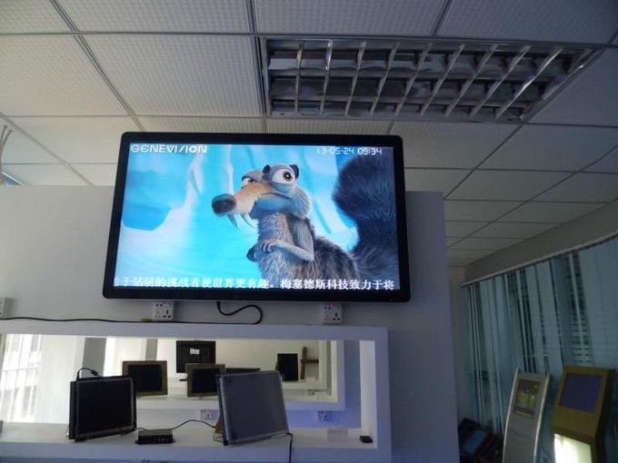 65 Inch TFT Wall Mounted Digital Signage Wifi , LCD Advertising Display Screen